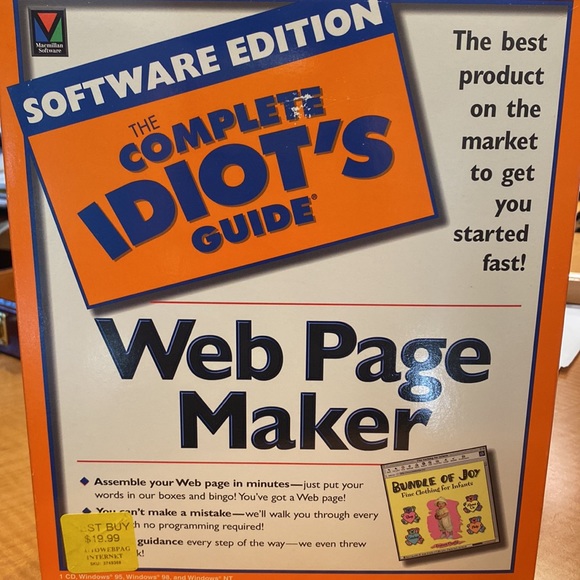 Software edition the complete idiot’s guide WEB PAGE MAKER include creating HTML - Picture 7 of 8